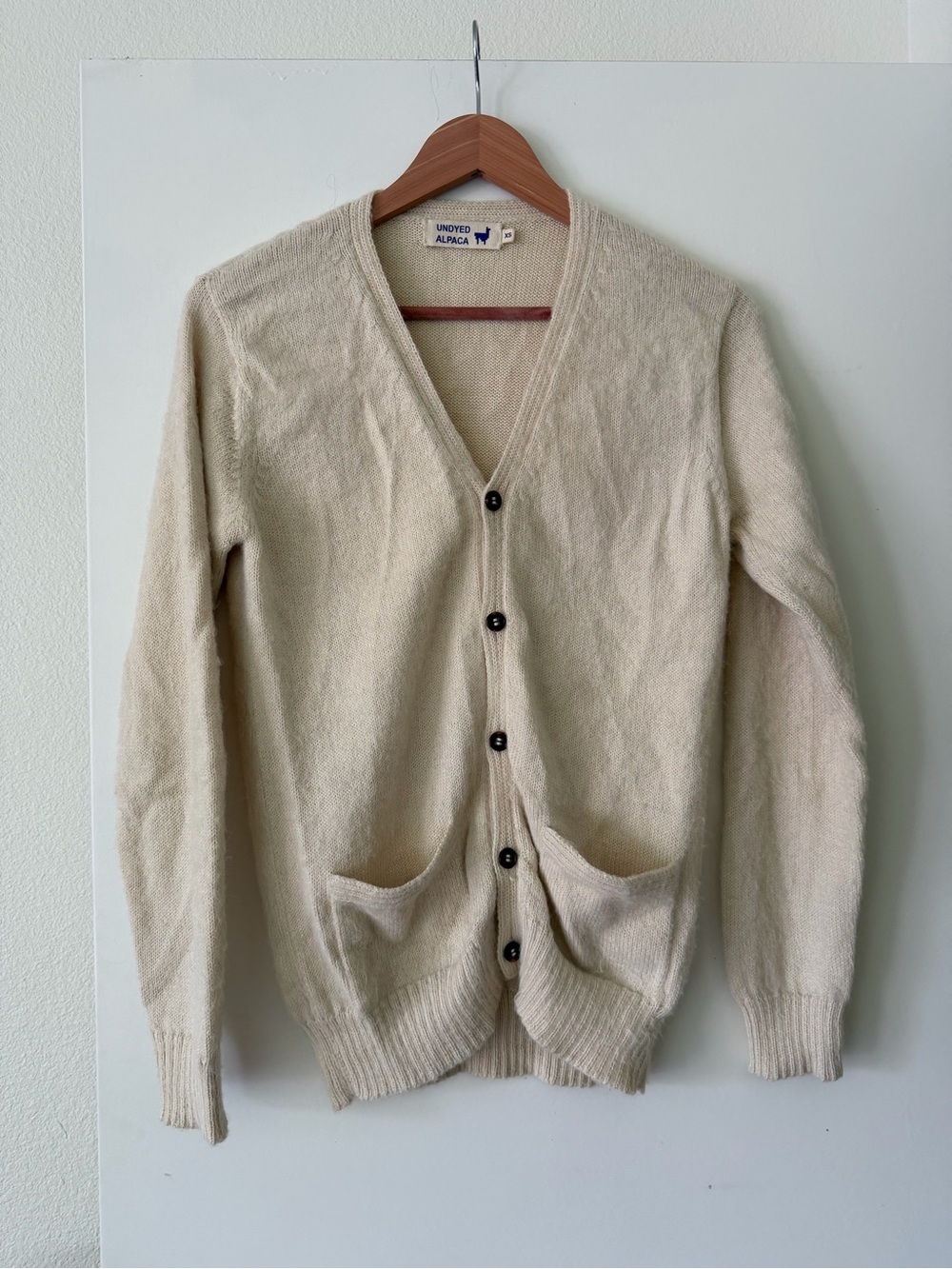 IOAN Undyed Alpaca Cardigan - Picture 3 of 4